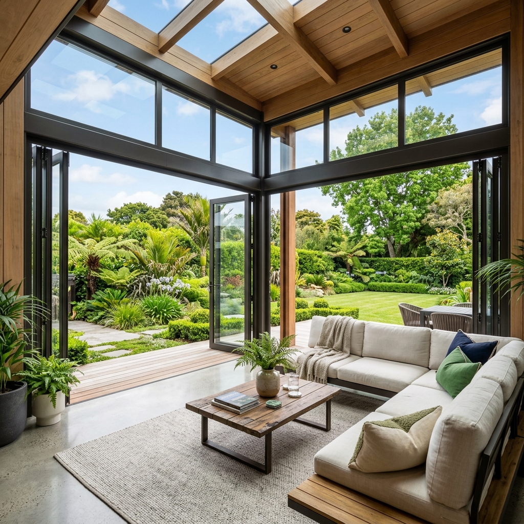 Glass enclosed summer veranda Auckland